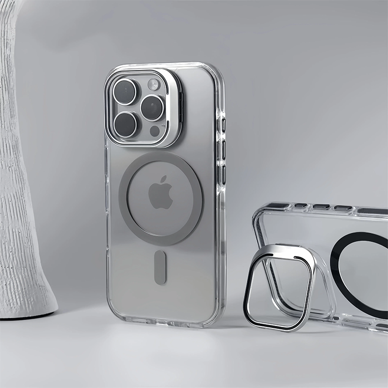 Transparent Magnetic Non-slip Bracket Mobile Phone Case