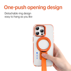 Anti-fall lanyard phone case with stand and magnetic suction