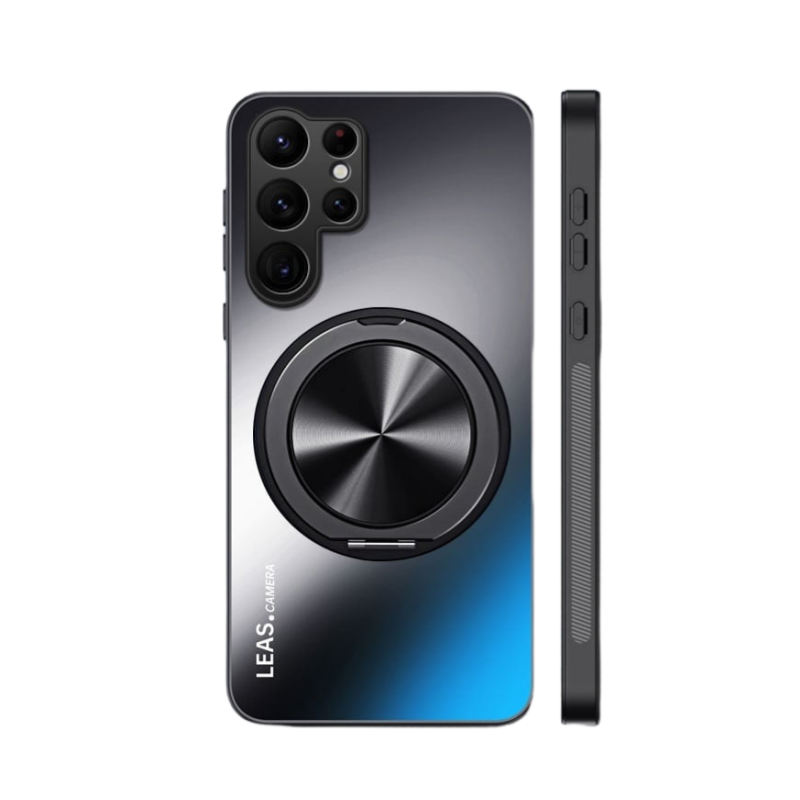 ??Fully inclusive magnetic bracket skin-feel mobile phone case