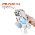 Anti-fall lanyard phone case with stand and magnetic suction