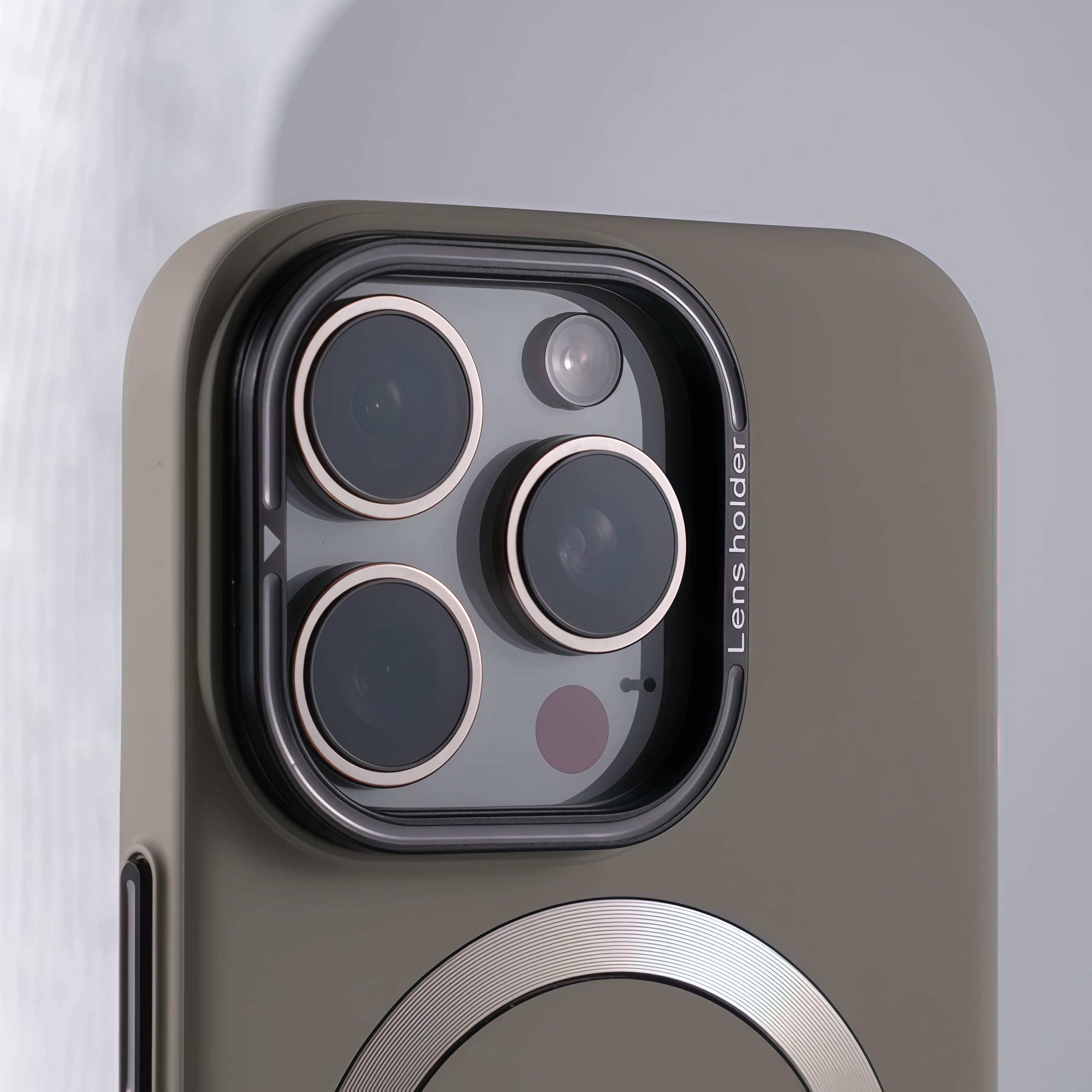 iPhone 17 Series Skin-Feel Magnetic Case with Built-in Lens Holder & Drop Protection