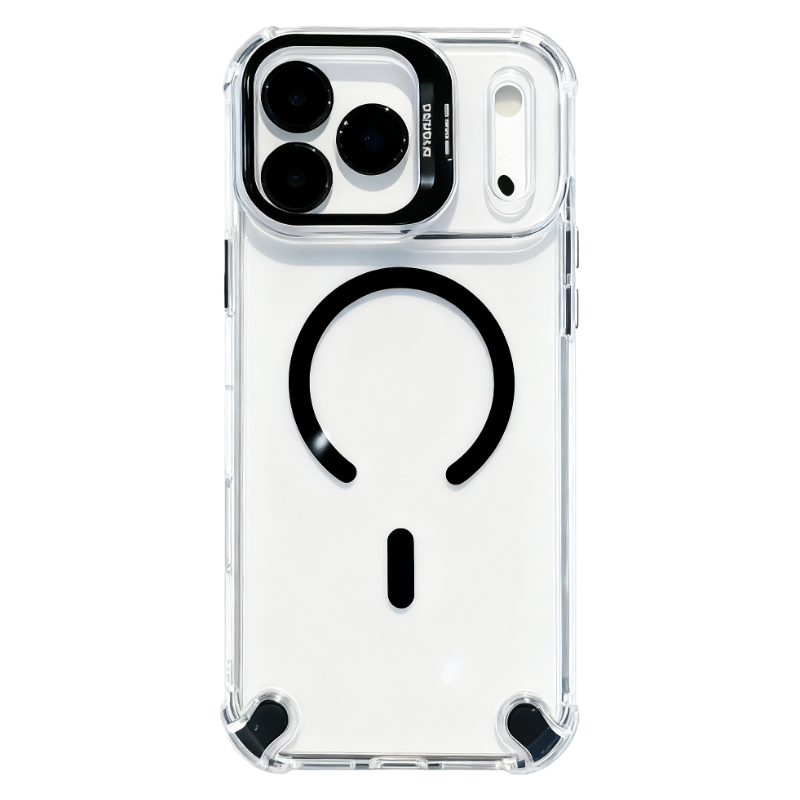 Transparent Magnetic Airbag Case for iPhone 17 Pro Max / 16 / 15 Series