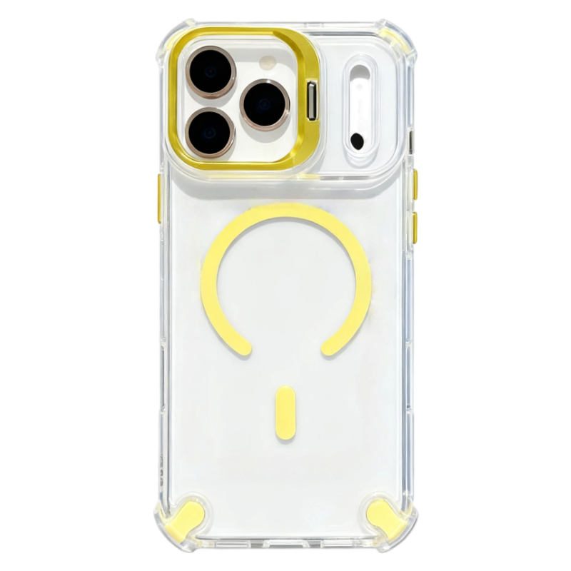 Transparent Magnetic Airbag Case for iPhone 17 Pro Max / 16 / 15 Series