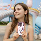 | Magnetic Lens Holder iPhone 17 Case with Clear Lens Protector