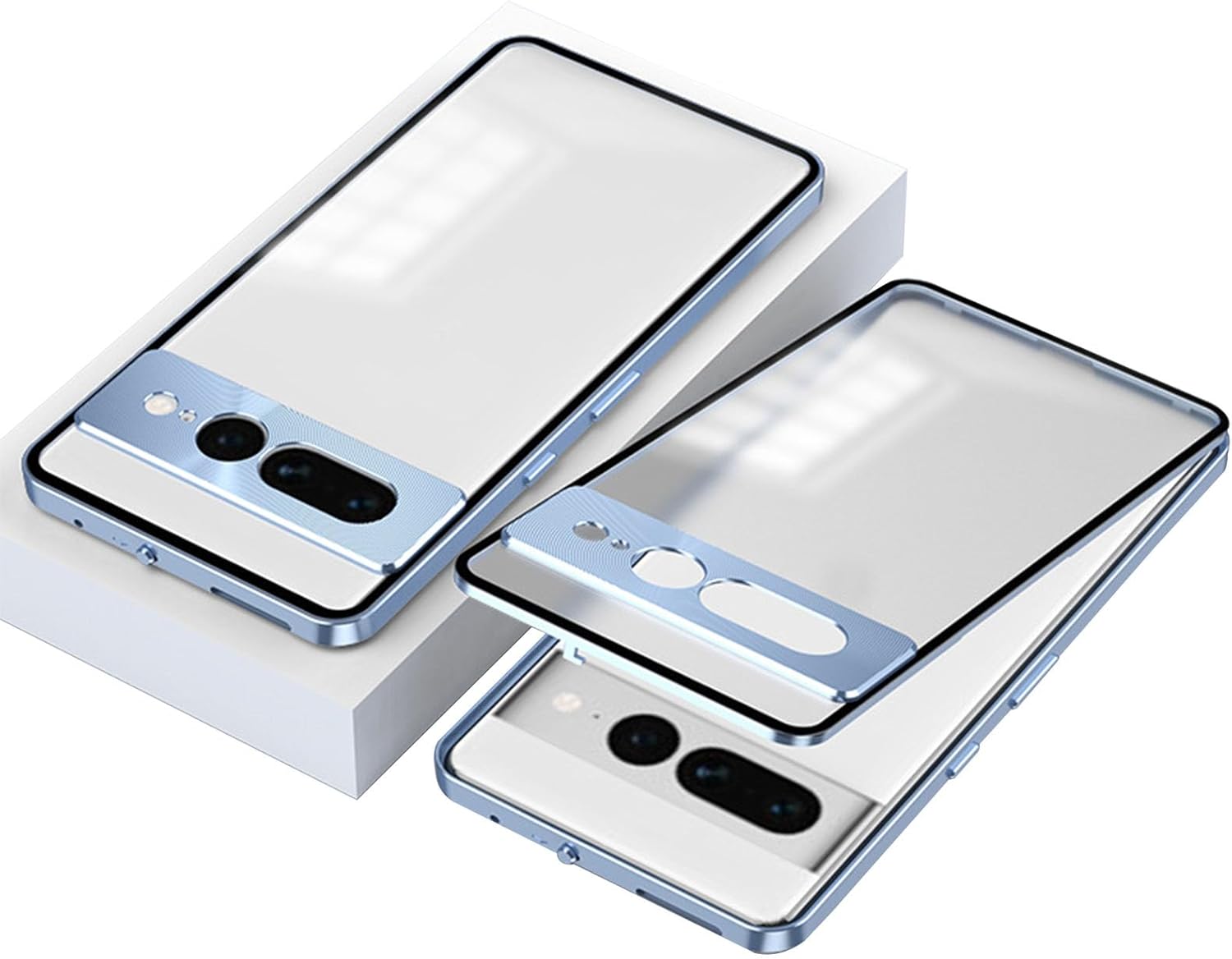 ??Snap-on Aluminum Alloy Magnetic Frosted Phone Case