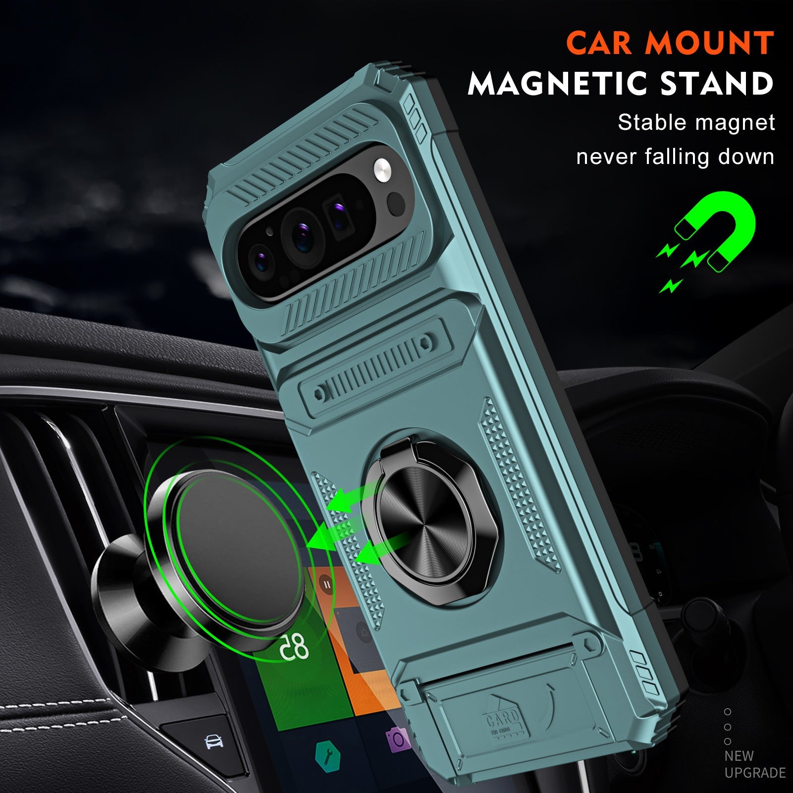 Drop-resistant Phone Case With Ring Holder