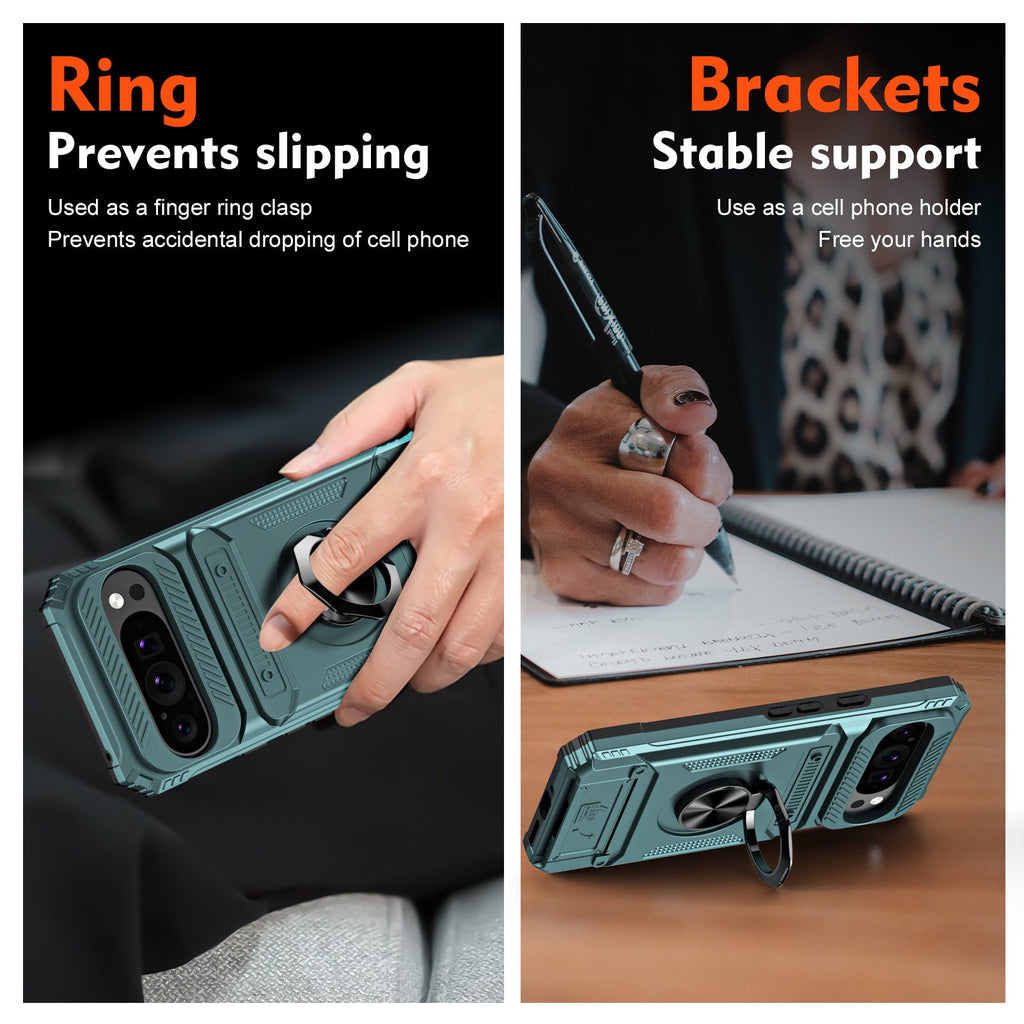 Drop-resistant Phone Case With Ring Holder