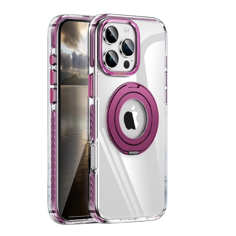 Two-color transparent magnetic rotating bracket first shell