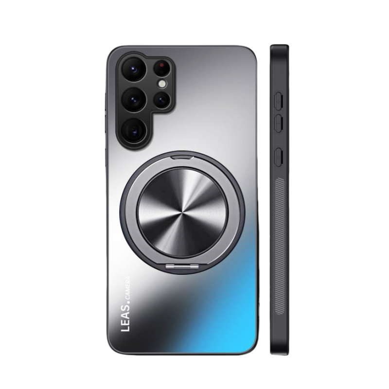 ??Fully inclusive magnetic bracket skin-feel mobile phone case