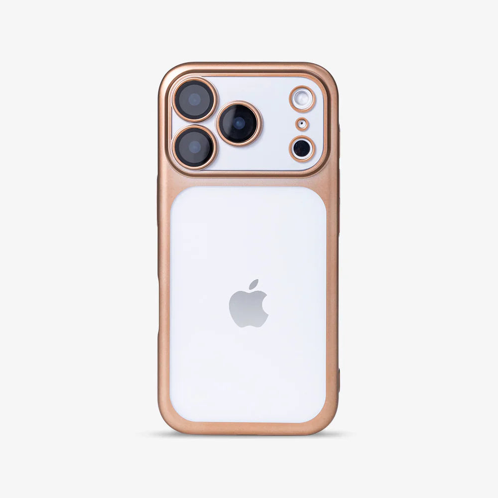iPhone 17 Series Drop-Proof Matte Electroplated Case with Full Lens Protection