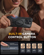 iPhone 16 Pro 360° Protection Case [BLACK] : Front Screen + Back Cover + Camera Protector