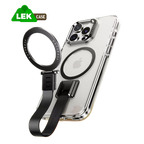 Anti-fall lanyard phone case with stand and magnetic suction