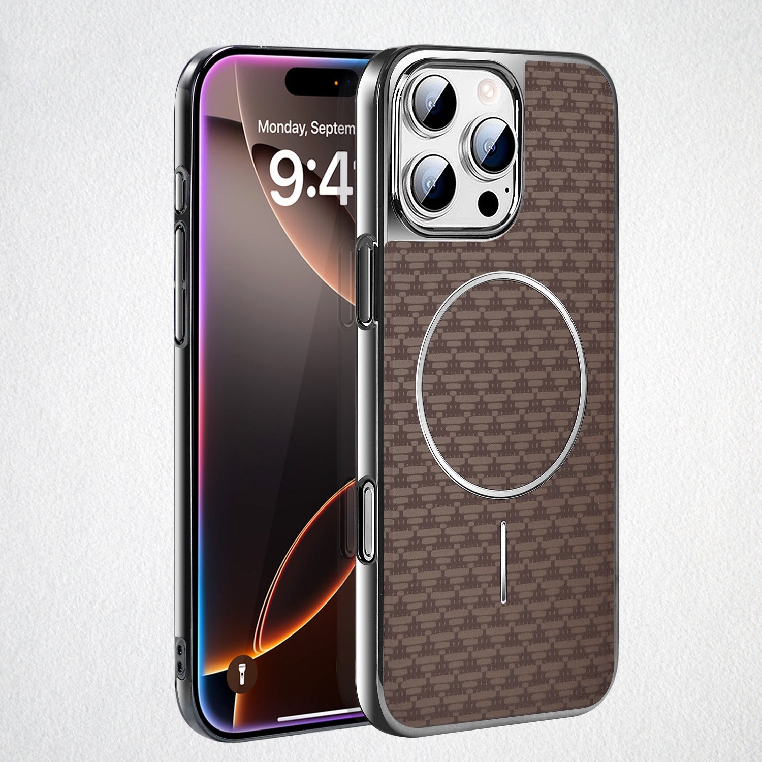 Electroplating Leather Mobile Phone Case