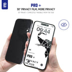 iPhone 16 Series: 5D Privacy Screen Protector, Anti Spy, Anti Scratch, 100% Dust Free