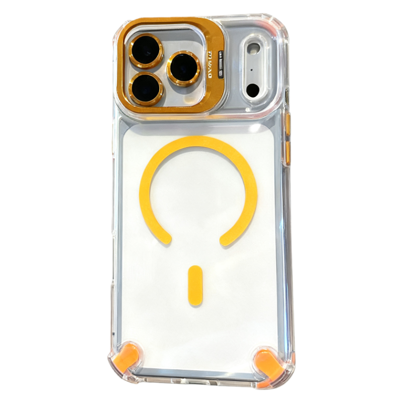 Transparent Magnetic Airbag Case for iPhone 17 Pro Max / 16 / 15 Series