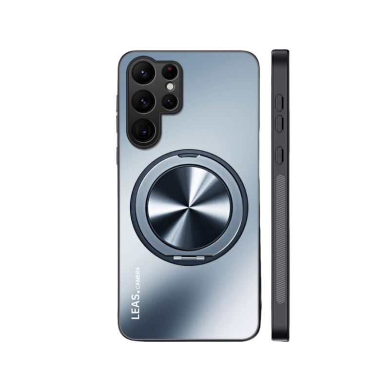 ??Fully inclusive magnetic bracket skin-feel mobile phone case