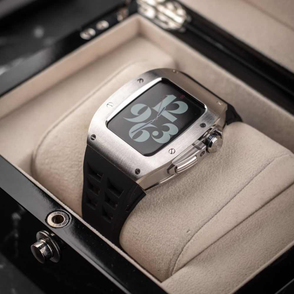 45MM Sports Edition Luxury iWatch Case: Silver