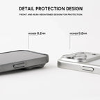 iPhone 17 Series Drop-Proof Matte Electroplated Case with Full Lens Protection