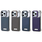 Frameless carbon fiber pattern magnetic lens holder protective cover