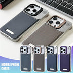 Frameless carbon fiber pattern magnetic lens holder protective cover