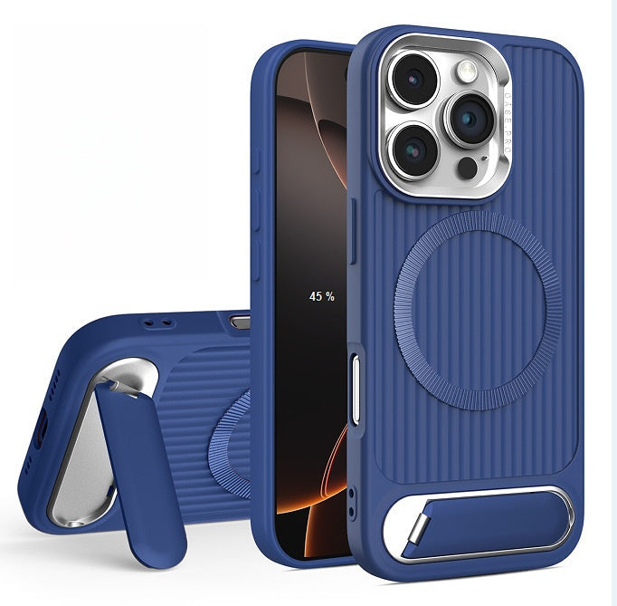 Silicone Phone Case With Magnetic Invisible Bracket