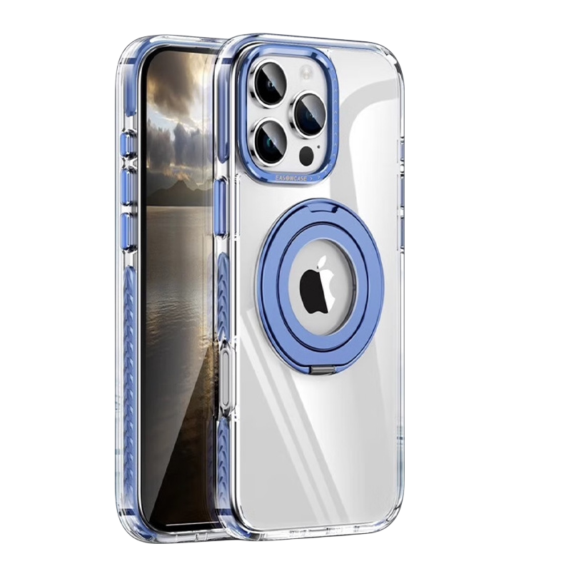 Two-color transparent magnetic rotating bracket first shell