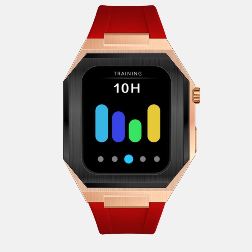 45MM Dual Tone Rose Gold Luxury Edition Case: Silicone Strap