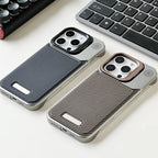 Frameless carbon fiber pattern magnetic lens holder protective cover