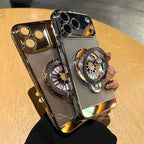 iPhone 17 Series Magnetic Cooling Case | 360° Rotating Stand & Shockproof Protection