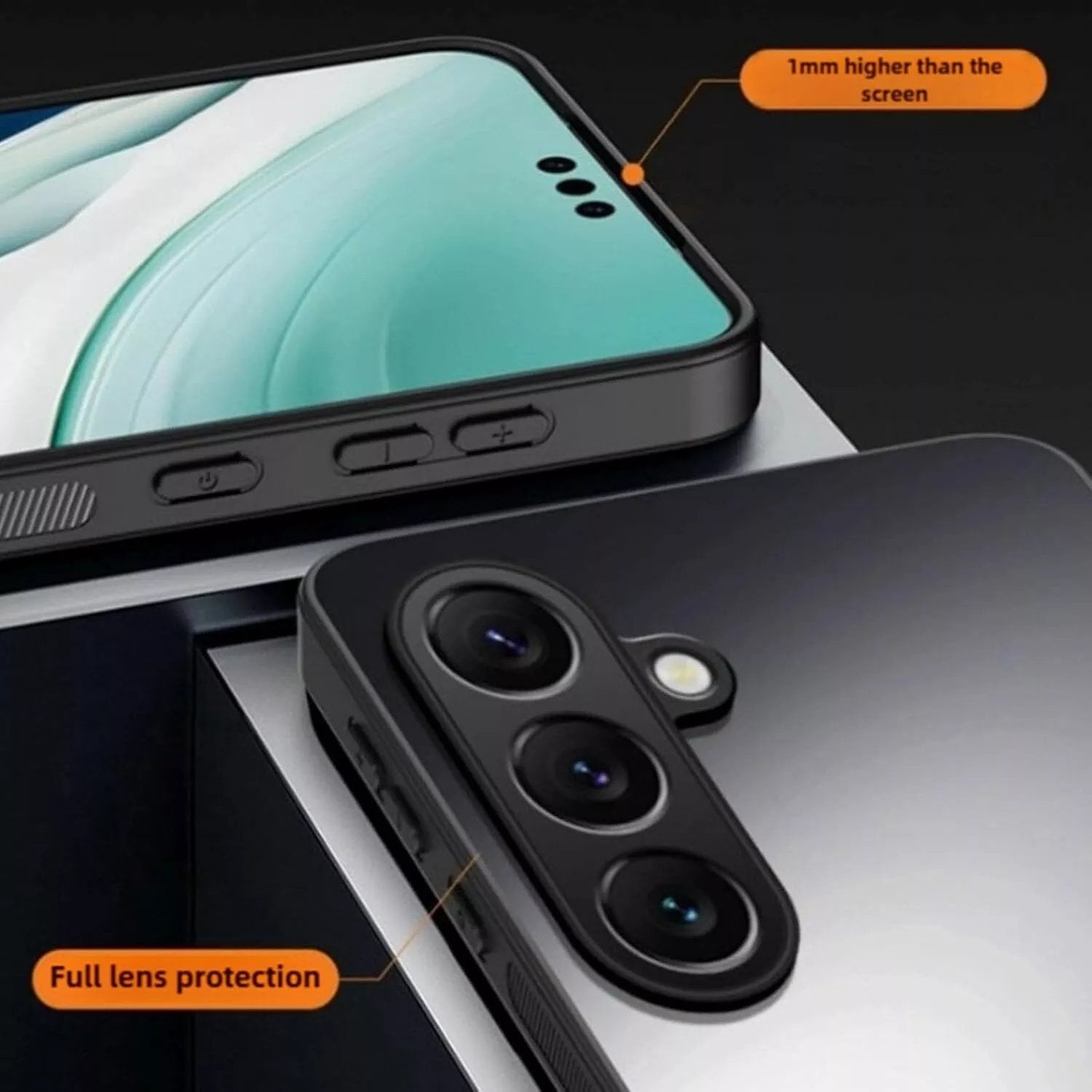 ??Fully inclusive magnetic bracket skin-feel mobile phone case