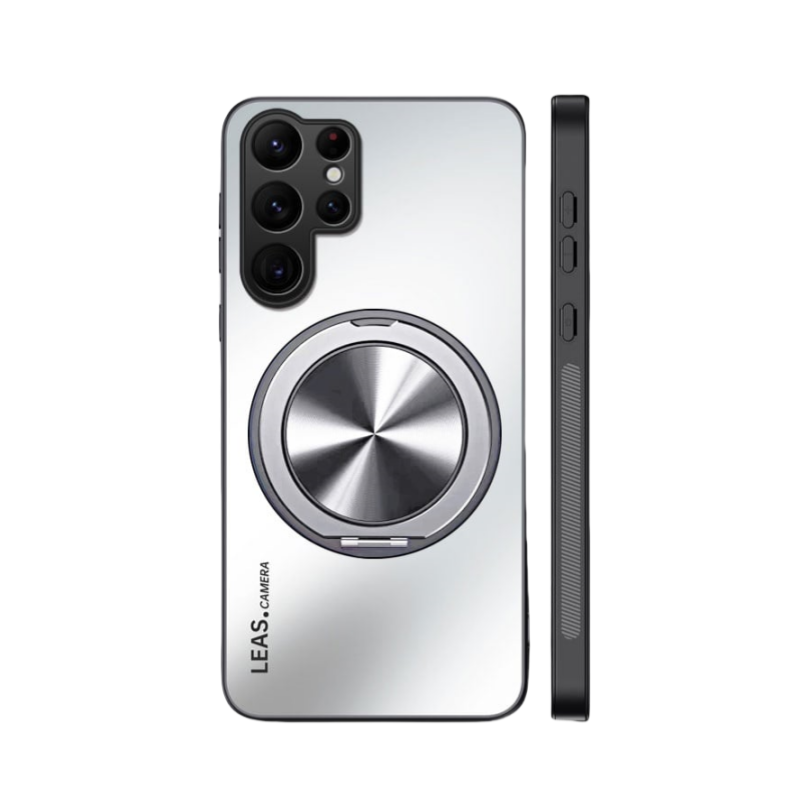 ??Fully inclusive magnetic bracket skin-feel mobile phone case