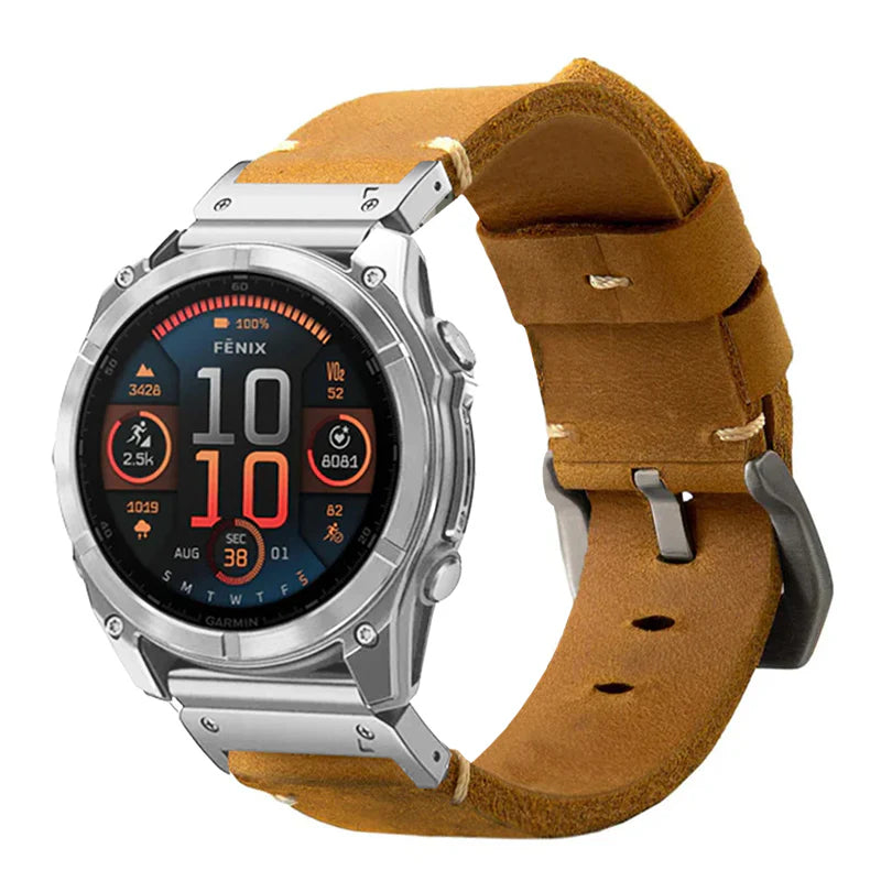 Garmin QuickFit Vintage Leather Band
