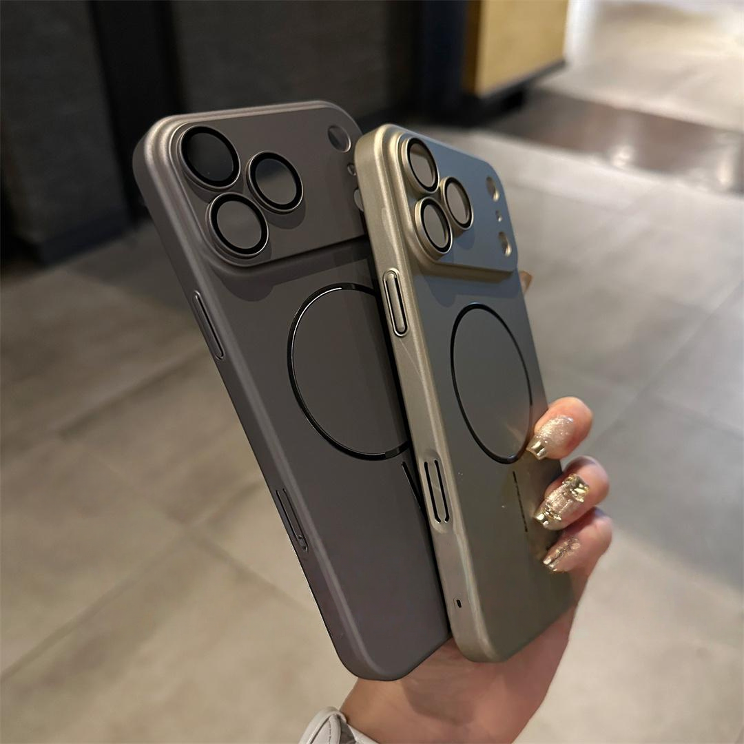 iPhone 17 Pro Max Magnetic Matte Case – Fine-Circle Lens Protection, Slim & Shockproof Design