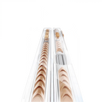 Two-color transparent magnetic rotating bracket first shell