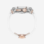 RM Crystaluxe Series - Fluororubber Band Crystal Case Retrofit Kit For Apple Watch