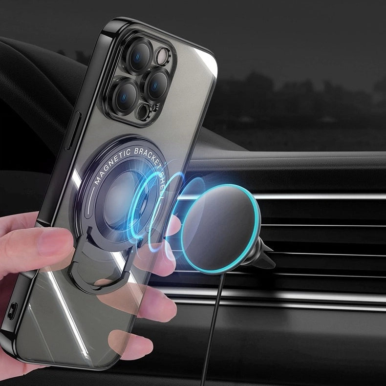 Electroplating Magnetic Bracket Mobile Phone Case