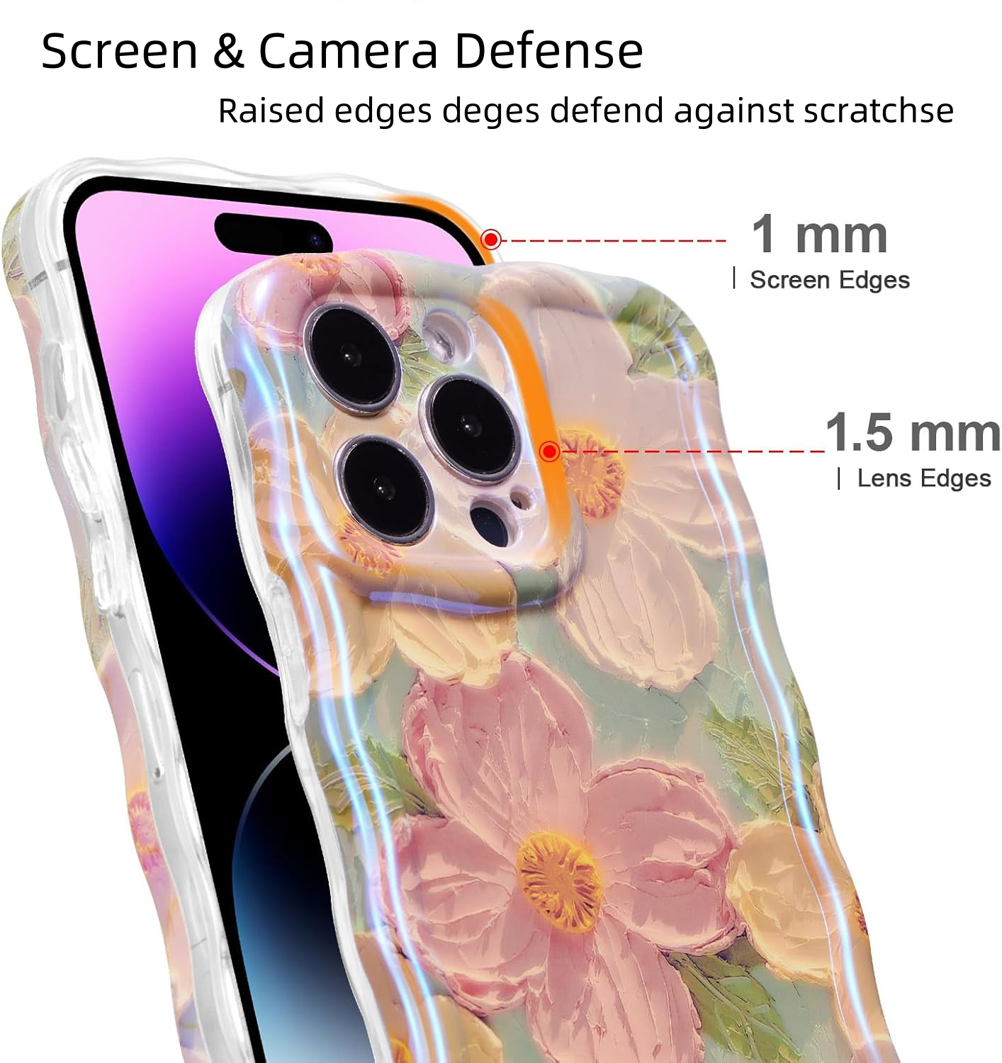 iPhone 17 Series Oil Painting Flower Case – Artistic Floral Protective Cover