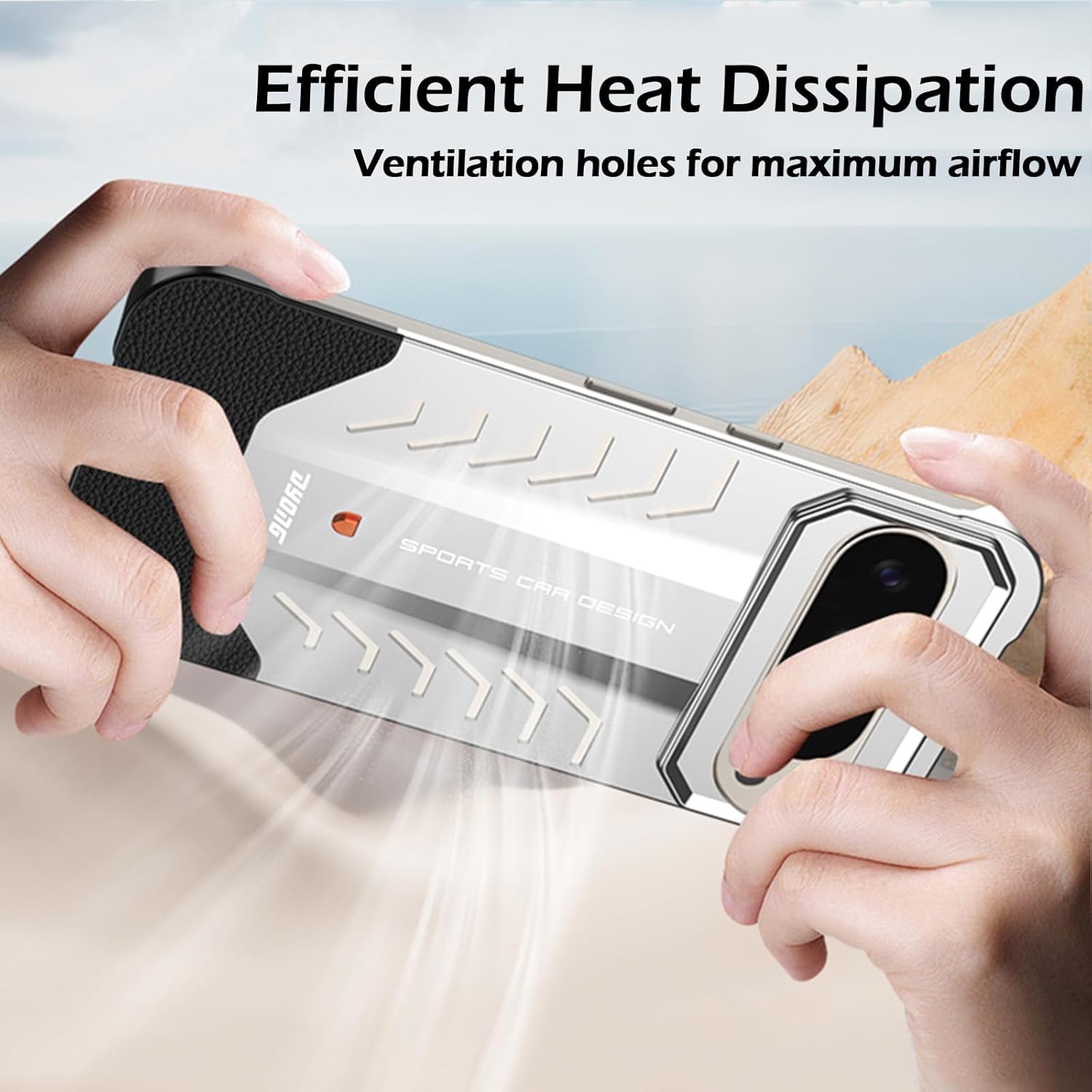 Aluminum Alloy Shockproof Heat Dissipation Case with Elastic Buckle Design