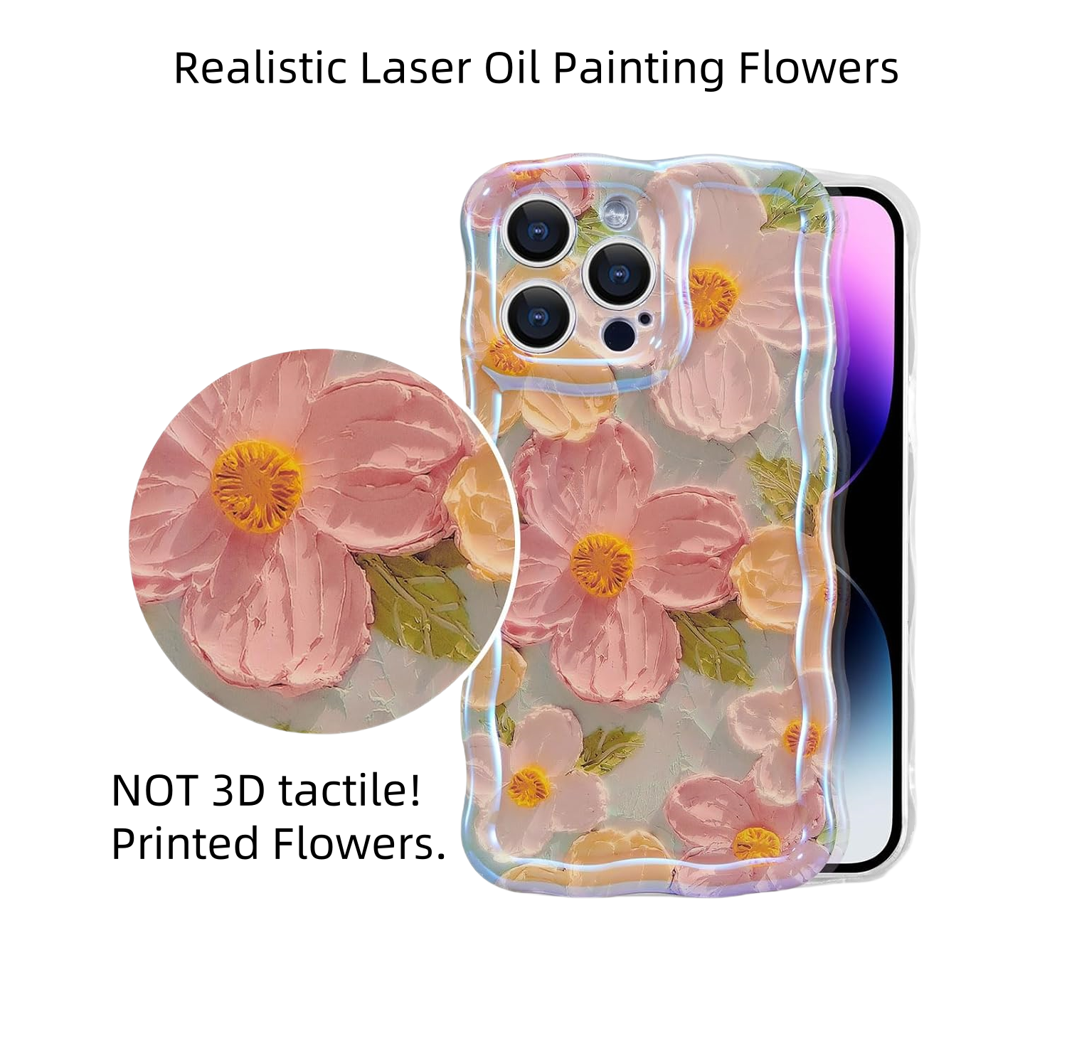 iPhone 17 Series Oil Painting Flower Case – Artistic Floral Protective Cover