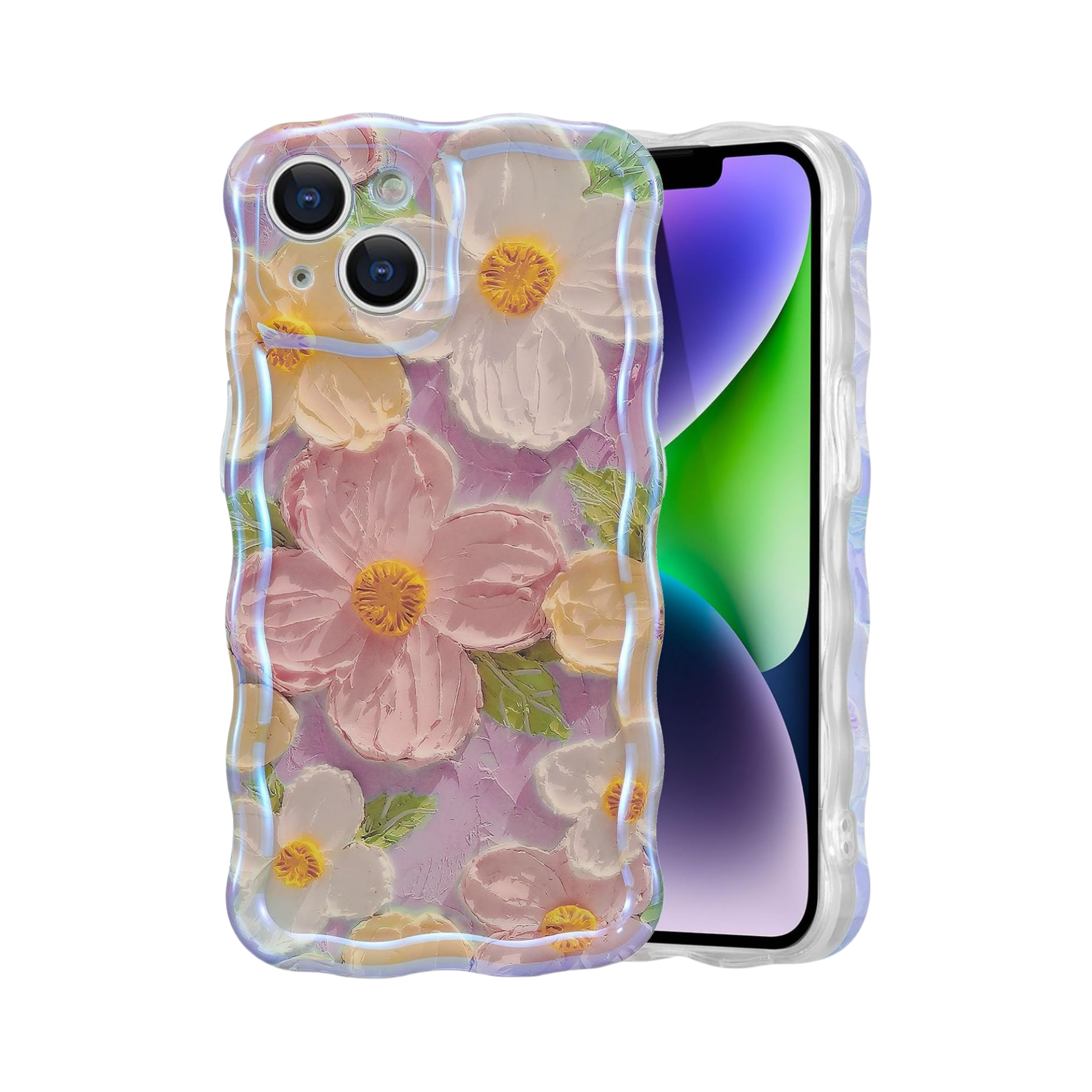 iPhone 17 Series Oil Painting Flower Case – Artistic Floral Protective Cover