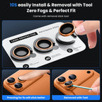 iPhone 17 Series : PVD Stainless Steel | Sapphire Glass Camera Rings | PVD