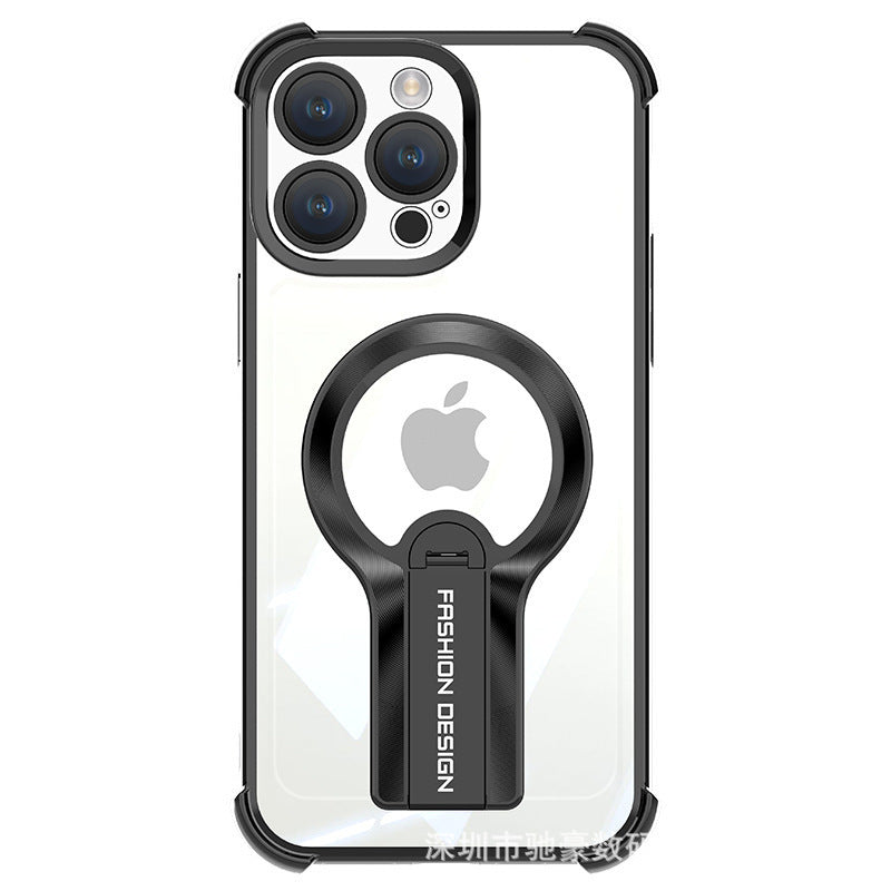 | Invisible Bracket Magnetic Electroplating Mobile Phone Case