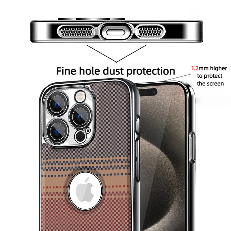 Kevlar Textured Magnetic Phone Case With Full Lens Coverage