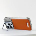 | Frameless Carbon Fiber Leather Magnetic Lens Bracket Protective Case