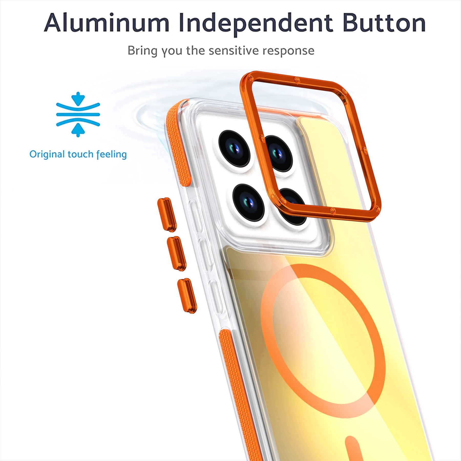Anti-collision Colorful Magnetic Mobile Phone Case