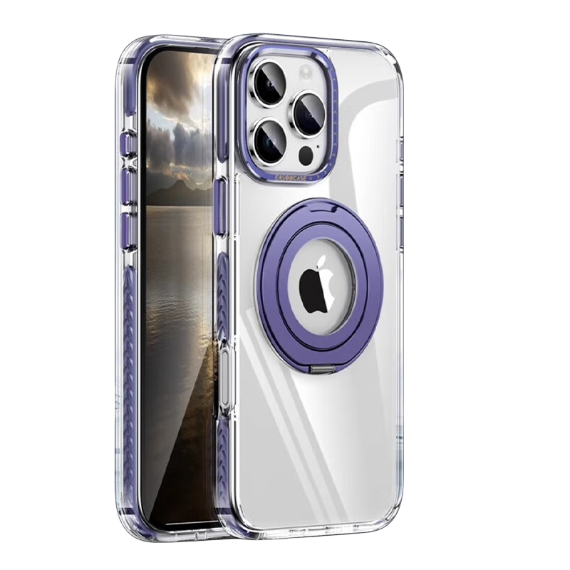 Two-color transparent magnetic rotating bracket first shell