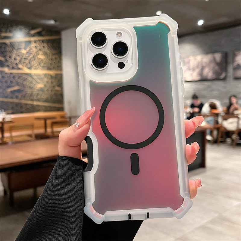 Gradient Magnetic Space Shell With Four-corner Anti-fall