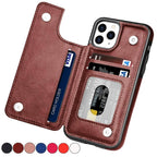 Luxury leather iPhone case with card slot