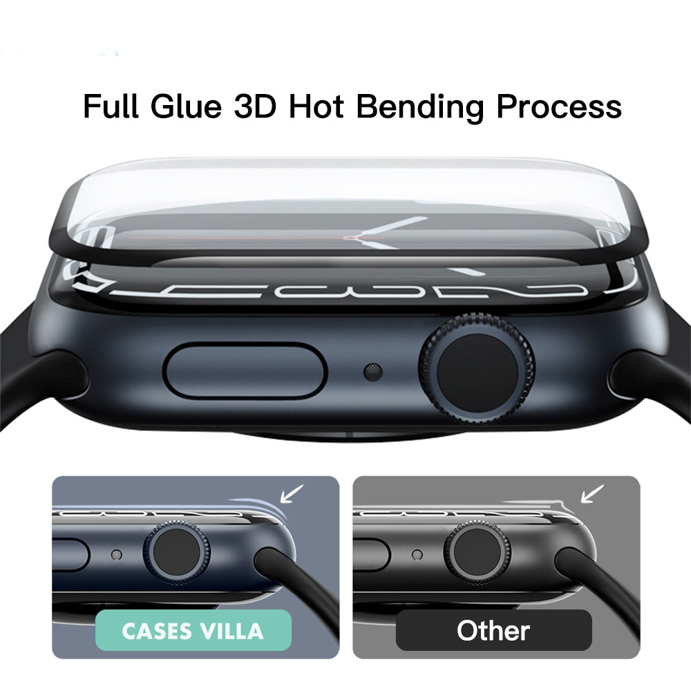 Apple iWatch Glass Shield HD Screen Protector 3D Curved 9H - 38/40/41 | 42/44/45MM