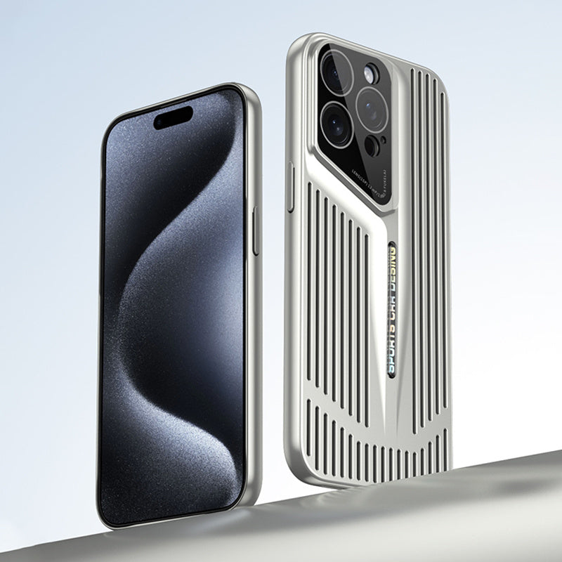 iPhone 17 Series Supercar Blade Cooling Electroplated Texture Case